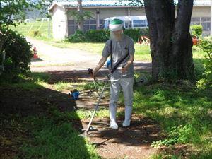 除草作業の様子