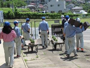 花の入替 花の入替