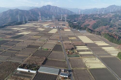 美野原農場から北方向(高度140m)