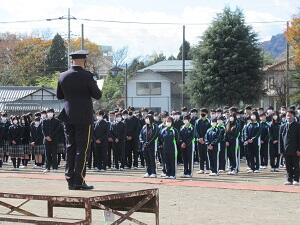 自衛隊の方による防災講話