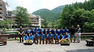 四万温泉・記念撮影