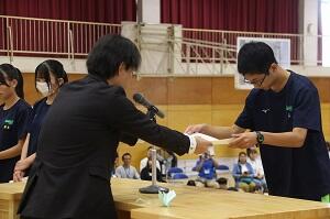表彰式（男子１位）