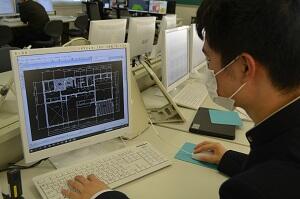 准２級課題に取り組む落合君