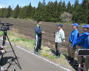 美野原土地改良区の冨沢さんにもインタビュー
